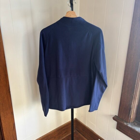 Peter Millar NWT Navy Thermal Flow Micro-Fleece 1/2 Zip Preppy Pullover Mens Med - Picture 3 of 14